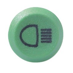 Push switch, Lights, round, green - 11125200PN