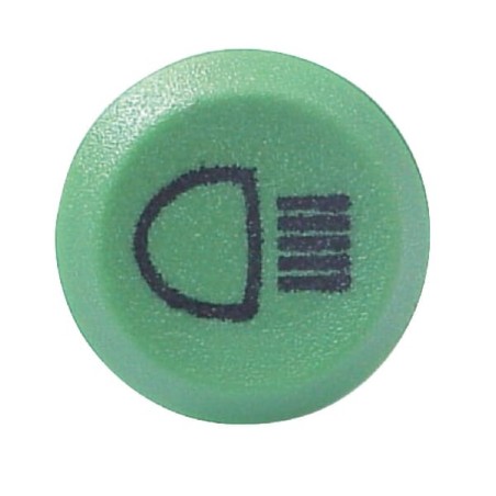 Push switch, Lights, round, green - 11125200PN