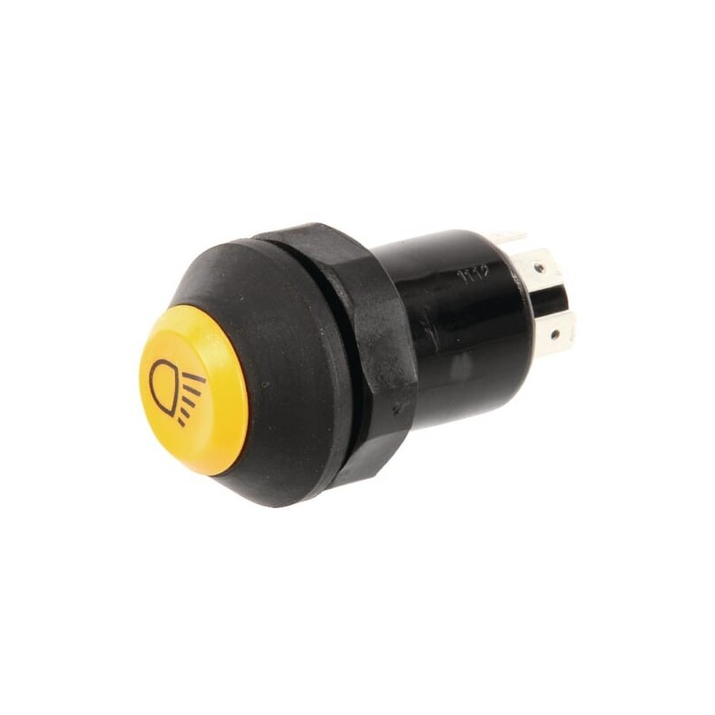 Push switch, Work light, round, yellow - 11110430PN Push switch, Work light, round, yellow - 11110430PN