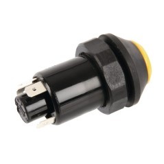 Push switch, Work light, round, yellow - 11110430PN