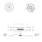 Push switch, PTO, round, red - 11145340PN Push switch, PTO, round, red - 11145340PN