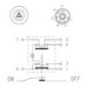 Push switch, Hazard lights, round, red - 11105130PN Push switch, Hazard lights, round, red - 11105130PN