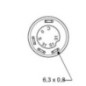 Push switch, PTO, round, yellow - 11110290PN Push switch, PTO, round, yellow - 11110290PN