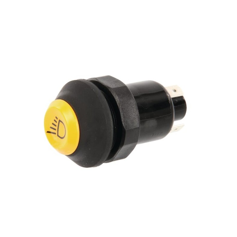 Push switch, Work light, round, yellow - 11130170PN