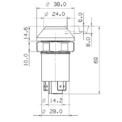 11100080PN Pneutron, Push button switches 