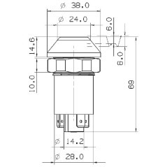 11245210PN Pneutron, Push button switches 