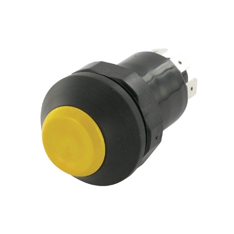 Push switch, Blank, round, yellow - 11175160PN