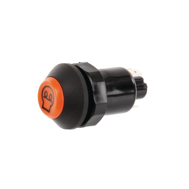 Push switch, Pre-heating, round, orange - 11210520PN