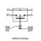 Push switch, Pre-heating, round, orange - 11210520PN