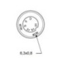 Push switch, Reset, round, green - 11215410PN Push switch, Reset, round, green - 11215410PN