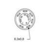 Push switch, PTO, round, yellow - 11175190PN Push switch, PTO, round, yellow - 11175190PN
