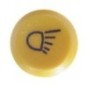 Push switch, Work light, round, yellow - 11175260PN