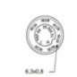 Push switch, Work light, round, yellow - 11175260PN