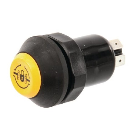 Push switch, Differential lock, round, yellow - 11245270PN