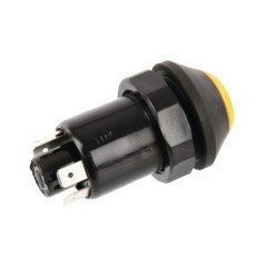 Push switch, Differential lock, round, yellow - 11245270PN