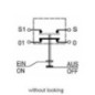 Push switch, Differential lock, round, yellow - 11245270PN