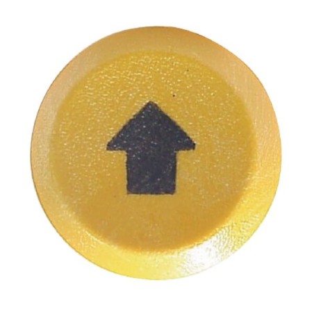 Push switch, Lift and lower, round, yellow - 11215080PN