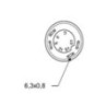 Push switch, Linkage lower, round, green - 11245640PN Push switch, Linkage lower, round, green - 11245640PN