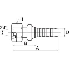 Insert DN16-M36x2 - 10GS25FDHORX