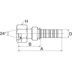Insert DN16-M26x1.5 - 10GS18FDLORX