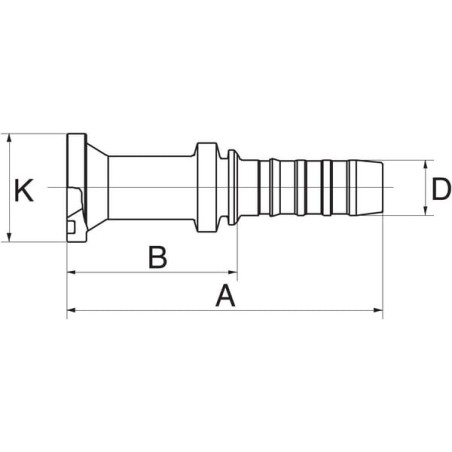 Insert DN1631.8 flange - 10GS8FLH