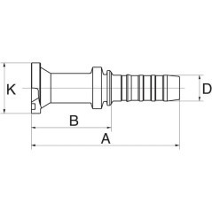 Insert DN1641.3 flange - 10GS12FLH