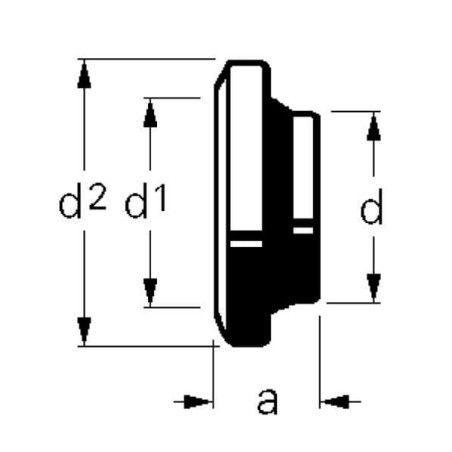 Female weld-on Coupling 76mm Bauer - 1090183