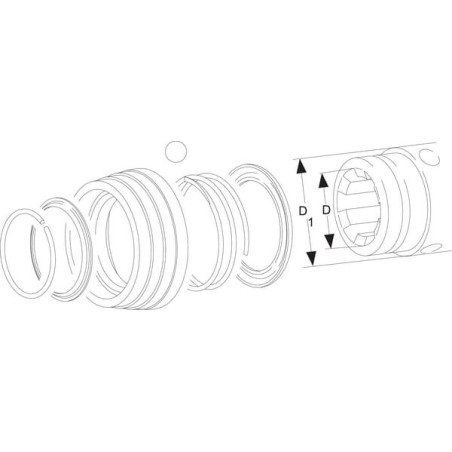 Collar lock repair set AgraSet 174 - 1136167