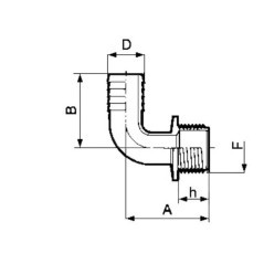 Schl.anschl. 90 stopni- 20mm 3/4 ZollAG - 1132320AV