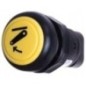 Push switch, Linkage lower, round, yellow - 11801003PN