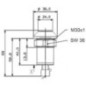 Push switch, - cylinder, round, black - 11908006PN Push switch, - cylinder, round, black - 11908006PN