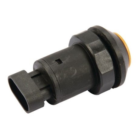 Push switch, PTO, round, yellow - 11901001PN