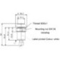 Push switch, Linkage lower, round, green - 11903005PN Push switch, Linkage lower, round, green - 11903005PN