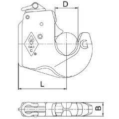1208552 Walterscheid, Lower Link Coupling Hooks 