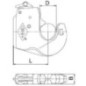 Lower link hook type C1 cat.1 - 1208552 Lower link hook type C1 cat.1 - 1208552