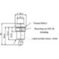 Push switch, Linkage lower, round, green - 11911014PN Push switch, Linkage lower, round, green - 11911014PN