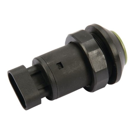 Push switch, Push cylinder, round, green - 11908003PN