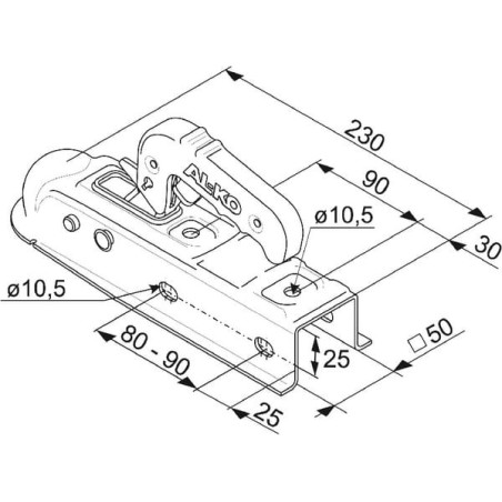 Tow ball coupler AK7 - 1224339