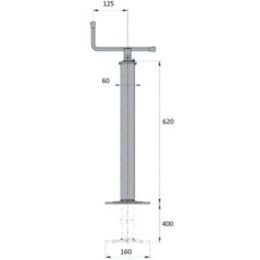 Stand jack adjusting spindle - 1224016