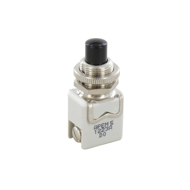 Push switch, 12mm screw, MOM - 1223A2 Push switch, 12mm screw, MOM - 1223A2