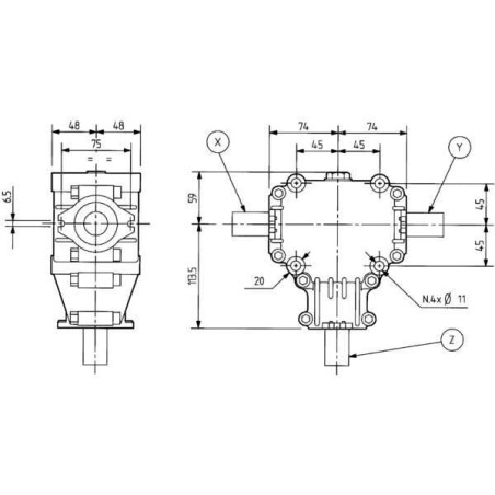 Getriebe L-25A 11 - 124007