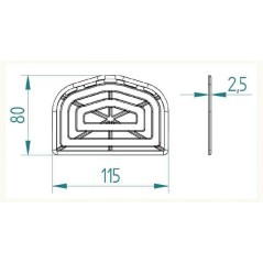 Sorting panel 115 x 80 cm - 12702