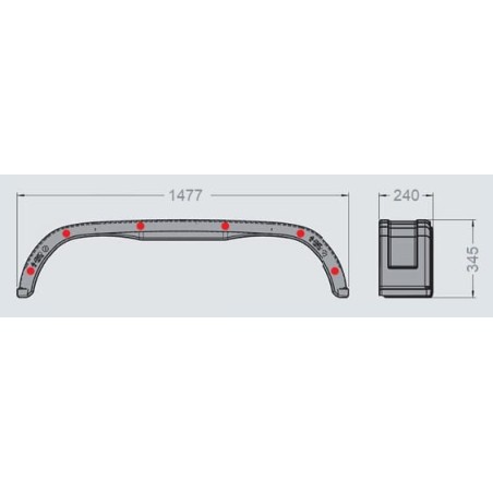 Kotflügel PVC - 1257123