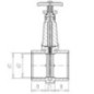 Absperrschieber pvc D200mm lang - 1300200 Absperrschieber pvc D200mm lang - 1300200