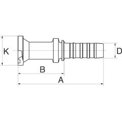 Insert DN2047.6 flange - 12GS16FLH