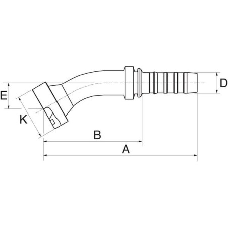 Insert 30 stopni DN20-41.3 suitable for CAT - 12GS12FLC30022