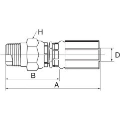 Insert DN20-3/4 NPTF - 12G12MPX
