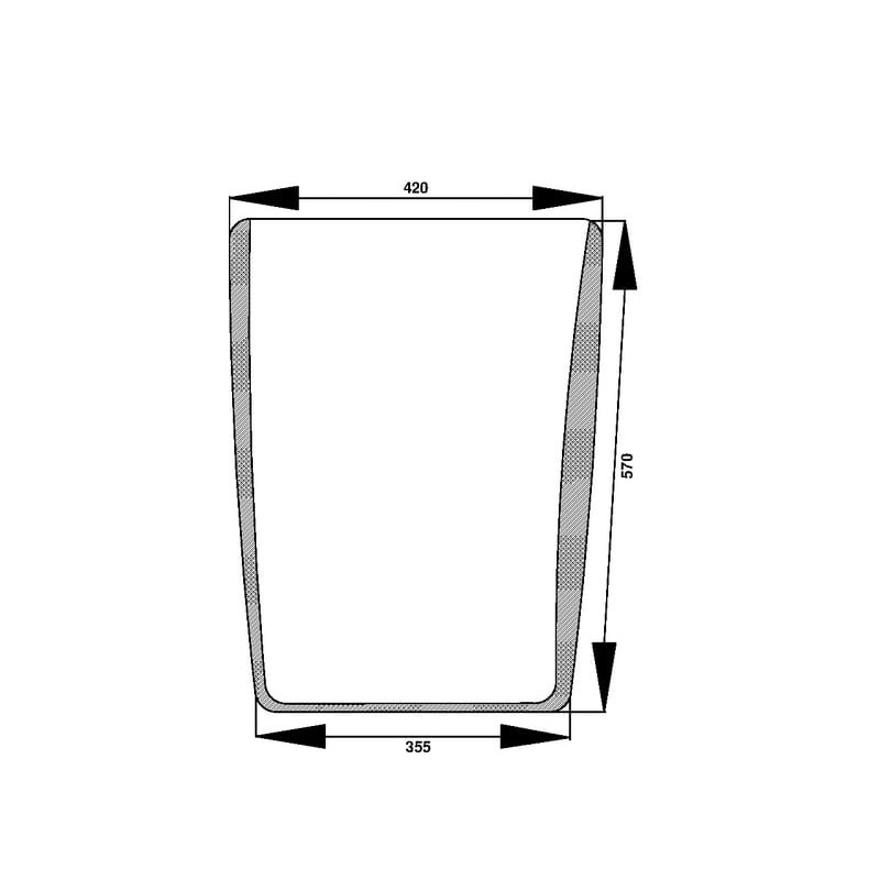 Windscreen lower - 1340197C1