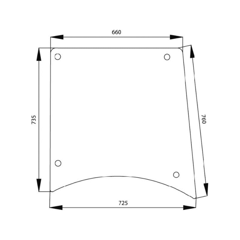 Side glass - 1332447C91N Side glass - 1332447C91N