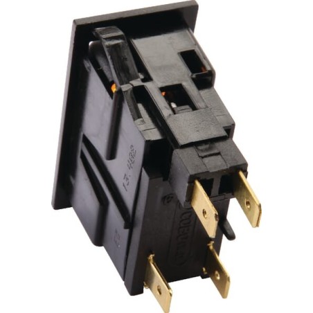 Rocker switch, 0-I, off-on, 4-pin, Lights - 13402000